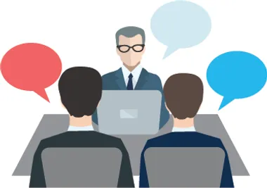 Sestanek ekipe z govornimi oblački